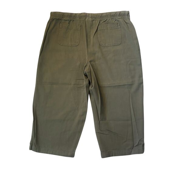 Vintage Erika Petite Green Cropped Pants Womens Size PL - Picture 6 of 6
